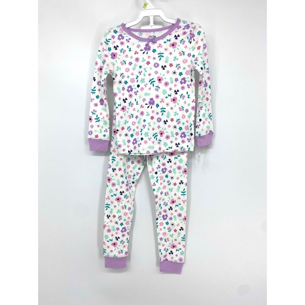 Little Me Lilac Floral Pajama Set NEW size 4T